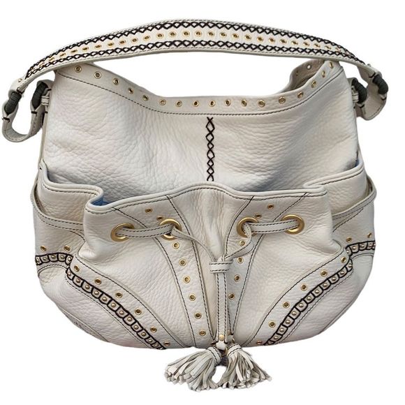 Cole Haan Handbags - Cole Haan cream Leather Shoulder Bag